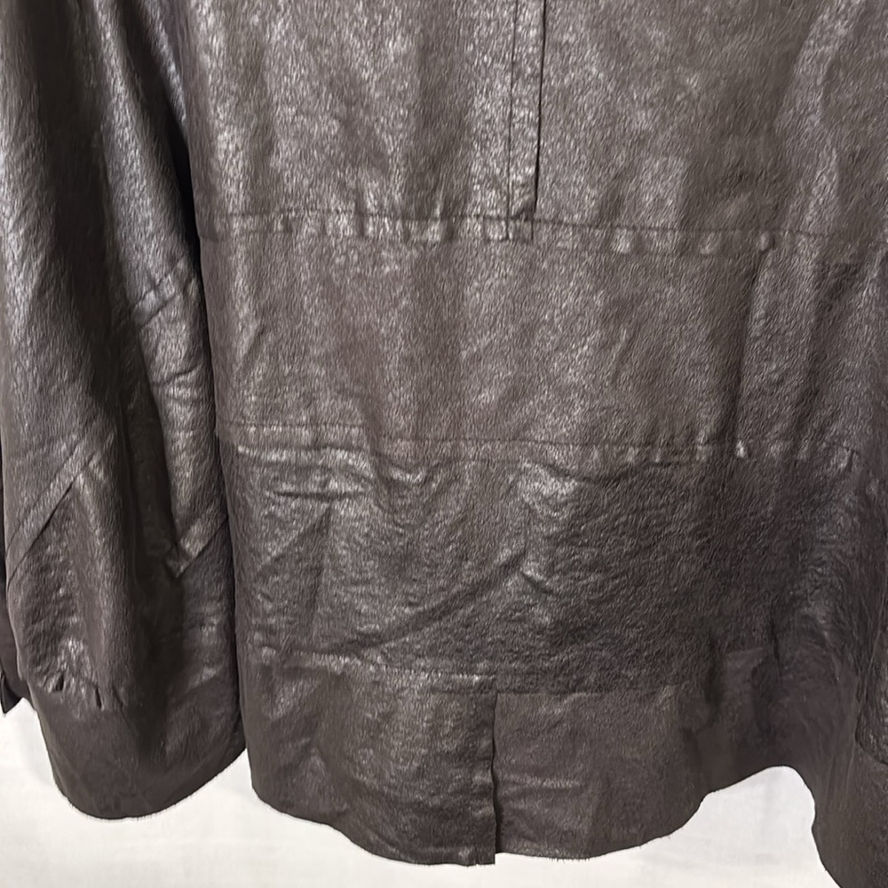 GERSHON BRAM Black Snap Front Black Shirt Size Small - Picture 5 of 6